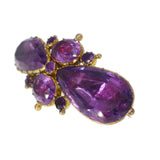 Antique Georgian Gold Amethyst Brooch (AF)