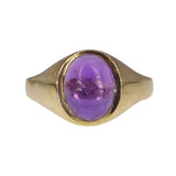 Vintage 9ct Gold Amethyst Solitaire Ring