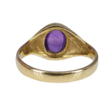 Vintage 9ct Gold Amethyst Solitaire Ring