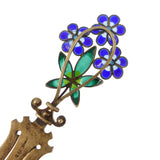 Antique Silver Floral Plique A Jour Bookmark - Gustav Gaudernack / David Andersen