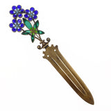 Antique Silver Floral Plique A Jour Bookmark - Gustav Gaudernack / David Andersen