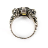 Antique Victorian Silver Neo Renaissance Figural Caryatid Ring