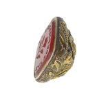 Antique 'May You Posses It' Forget Me Not Carnelian Fob