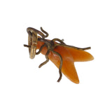 Antique Victorian Carved Coral Insect Fly Charm