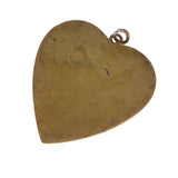 Antique Good Luck Birthstone Heart Pendant