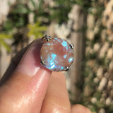Antique Edwardian Saphiret Glass Pendant Charm