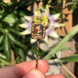 Antique Georgian Hand In Heart Independent Order Of Odd Fellows Figural Stick Pin