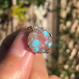 Antique Edwardian Saphiret Glass Pendant Charm