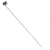 Antique German Silver Plique A Jour Green Glass Ivy Hat Pin
