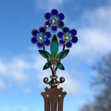 Antique Silver Floral Plique A Jour Bookmark - Gustav Gaudernack / David Andersen