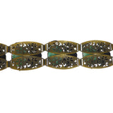 Antique Czechoslovakian Neiger Brothers Figural Oriental Panel Bracelet