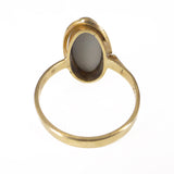 Vintage Mid Century 9ct Gold Australian Opal Triplet Ring
