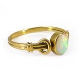 Antique Art Nouveau 18ct Gold Opal Engagement Ring