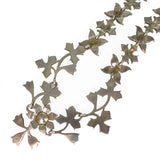 Antique Silver Floral Paste Panel Necklace
