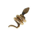 Antique Rolled Gold Opal Snake Slide Charm