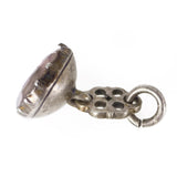 Antique Georgian Silver Stuart Gold Wire Cipher Rock Crystal Fob Charm