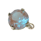 Antique Edwardian Saphiret Glass Pendant Charm