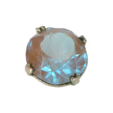 Antique Edwardian Saphiret Glass Pendant Charm