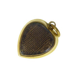 Antique Gold Engraved Turquoise Locket Charm