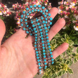 Vintage Large Blue Paste Tassel Statement Brooch