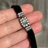Antique Georgian Gold Paste Ribbon Choker Necklace