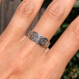Antique Victorian Silver Mizpah Ring