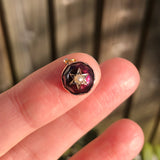 Antique Victorian Gold Garnet Star Charm