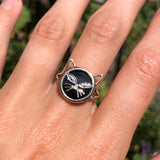 Vintage 9ct Gold Onyx Cat Ring