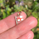 Vintage 9ct Gold British Naval Ensign Charm