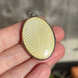 Antique Edwardian Silver Rose Enamel Locket