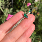 Antique Silver Split Pearl Sword Pin Brooch
