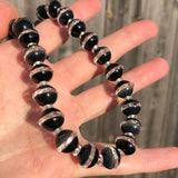 Antique Art Deco Semi Precious Cone Bead Necklace