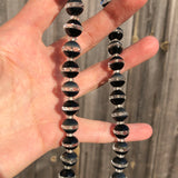 Antique Art Deco Semi Precious Cone Bead Necklace