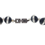 Antique Art Deco Semi Precious Cone Bead Necklace
