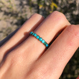 Antique Georgian Gold Turquoise Eternity Ring