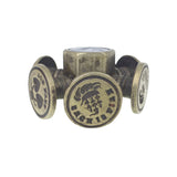 Antique Masonic Wax Seal Desk Wheel