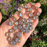 Antique Victorian Paste Floral Necklace
