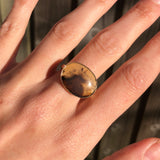 Antique Georgian Gold Dendritic Agate Ring