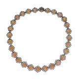 Antique Art Deco Dragons Breath Glass Necklace Bracelet