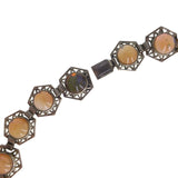 Antique Art Deco Dragons Breath Glass Necklace Bracelet