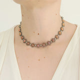 Antique Art Deco Dragons Breath Glass Necklace Bracelet