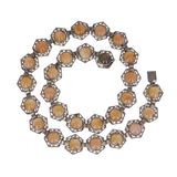 Antique Art Deco Dragons Breath Glass Necklace Bracelet