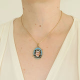 Antique Egyptian Revival Pharoah Portait Pendant