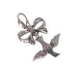 Antique Victorian French Silver Saint Esprit Bird Charm