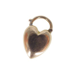 Antique Gold Heart Padlock Charm