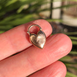 Antique Gold Heart Padlock Charm