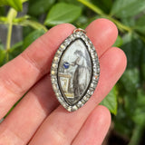Antique Georgian Gold Mourning Portrait Pendant