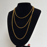 Antique Pinchbeck Gold Longuard Chain Necklace 60"