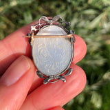 Antique French Silver & Gold Masquerade Brooch