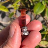 Antique Silver Agate & Amethyst Dog Desk Seal